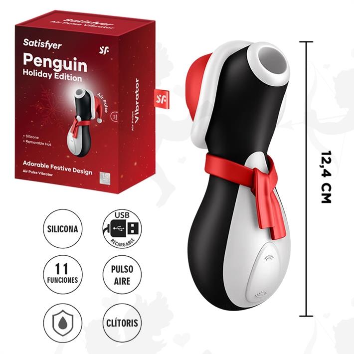  Satisfyer Pro penguin succionador clitorial edicion navideña 
