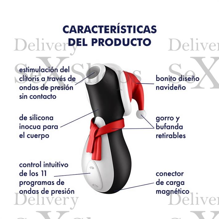 Satisfyer Pro penguin succionador clitorial edicion navideña