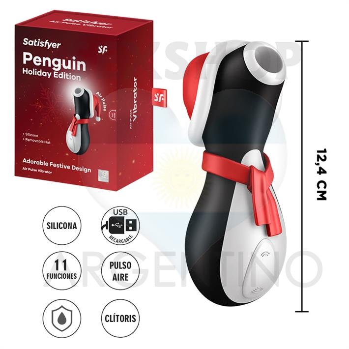 Satisfyer Pro penguin succionador clitorial edicion navideña