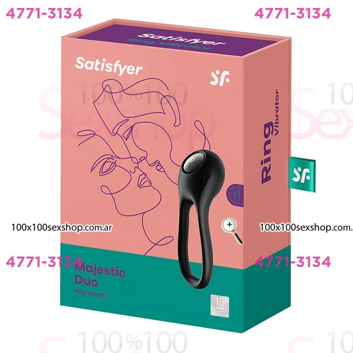 Majestic Duo Anillo para el pene de silicona innovador y flexible