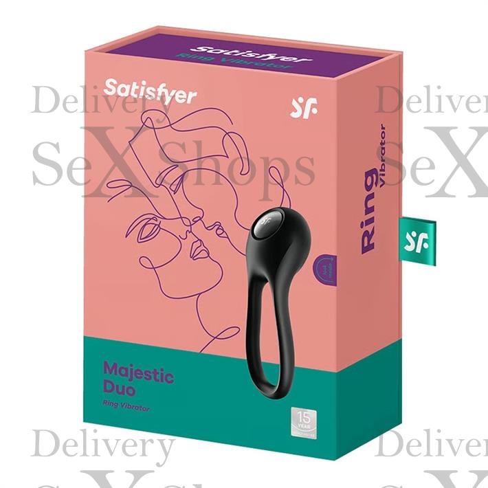 Majestic Duo Anillo para el pene de silicona innovador y flexible