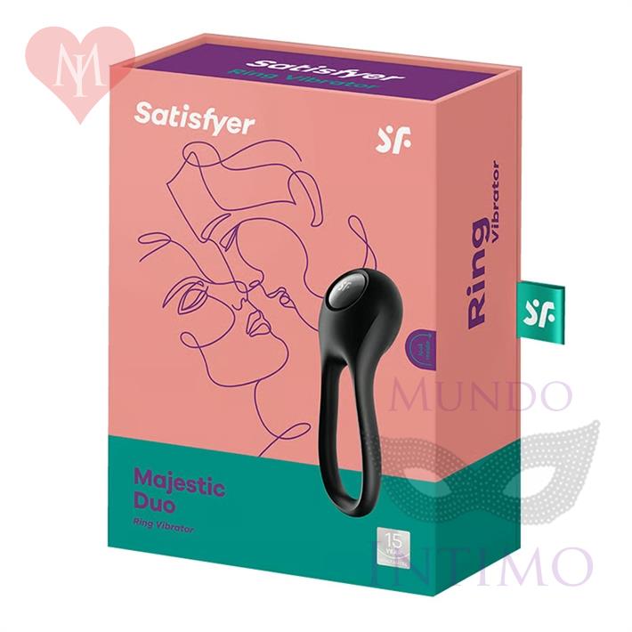 Majestic Duo Anillo para el pene de silicona innovador y flexible