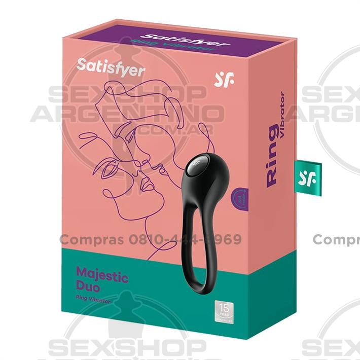 Majestic Duo Anillo para el pene de silicona innovador y flexible