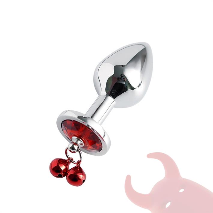 Centaurus Rojo S: Plug Anal Small con Cascabeles