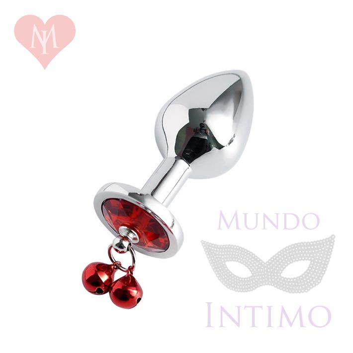 Centaurus Rojo S: Plug Anal Small con Cascabeles