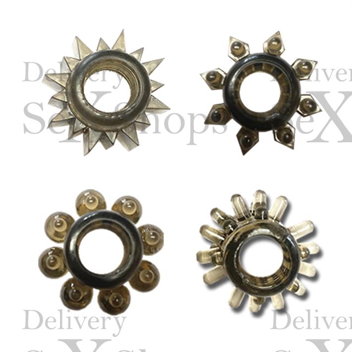 Kit de 4 anillos peneanos de silicona