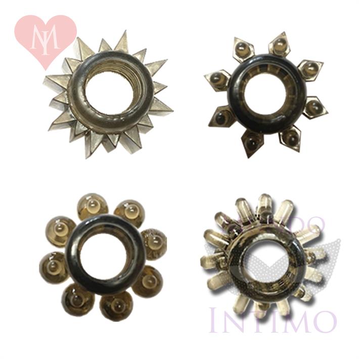 Kit de 4 anillos peneanos de silicona