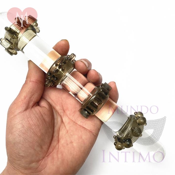 Kit de 4 anillos peneanos de silicona