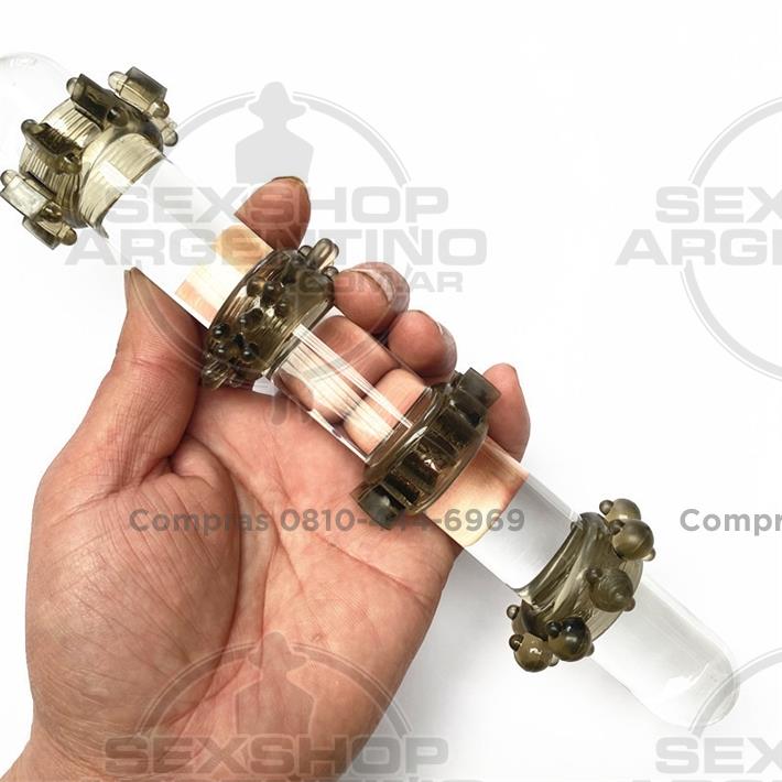 Kit de 4 anillos peneanos de silicona