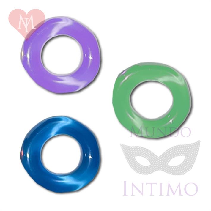 Kit de 3 anillos para retrasar la eyaculacion