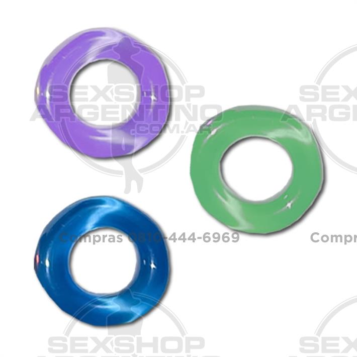 Kit de 3 anillos para retrasar la eyaculacion