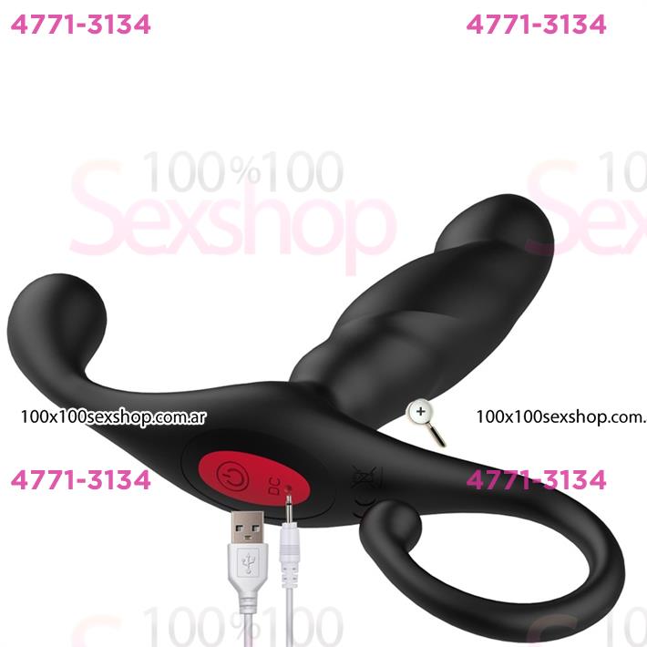 Estimulador prostatico con control remoto y fucion de calor