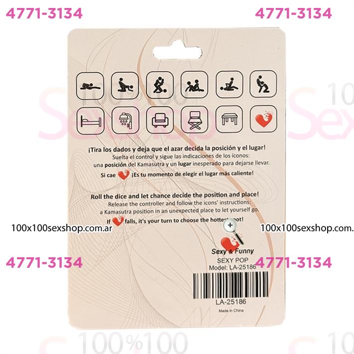 Juego de 2 dados de posicion y Ubicación