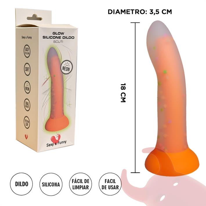 Dildo de Silicona Clásico 18 cm – Suave al Tacto