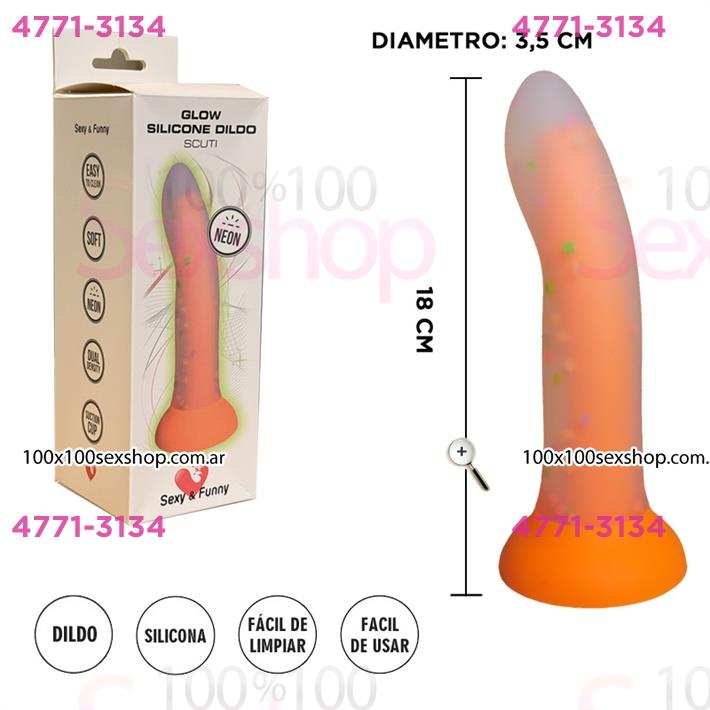 Dildo de Silicona Clásico 18 cm – Suave al Tacto