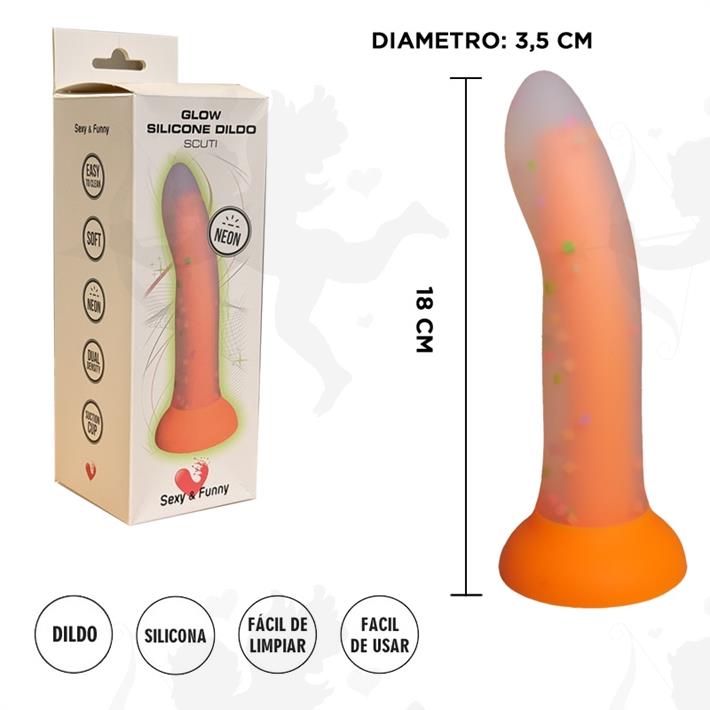 Dildo de Silicona Clásico 18 cm – Suave al Tacto