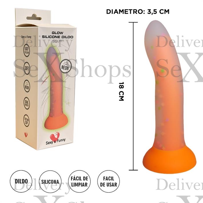  Dildo de Silicona Clásico 18 cm – Suave al Tacto 