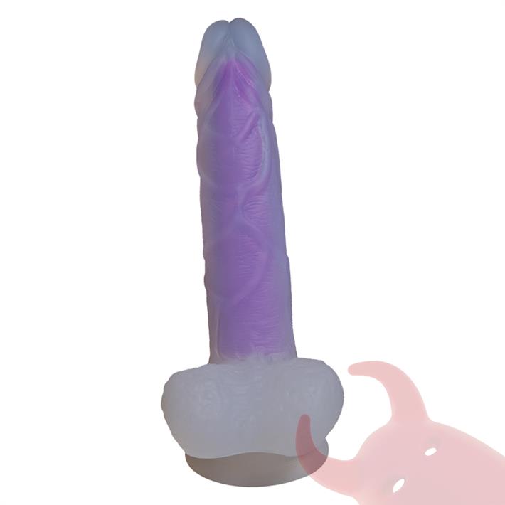 Dildo de Silicona Luminoso 19 cm – Brilla en la Oscuridad