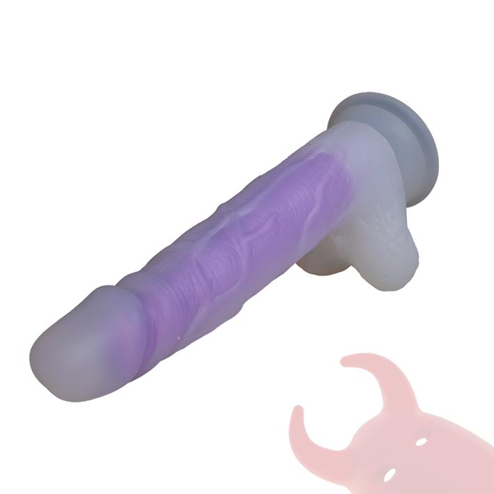 Dildo de Silicona Luminoso 19 cm – Brilla en la Oscuridad