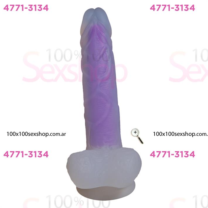 Dildo de Silicona Luminoso 19 cm – Brilla en la Oscuridad