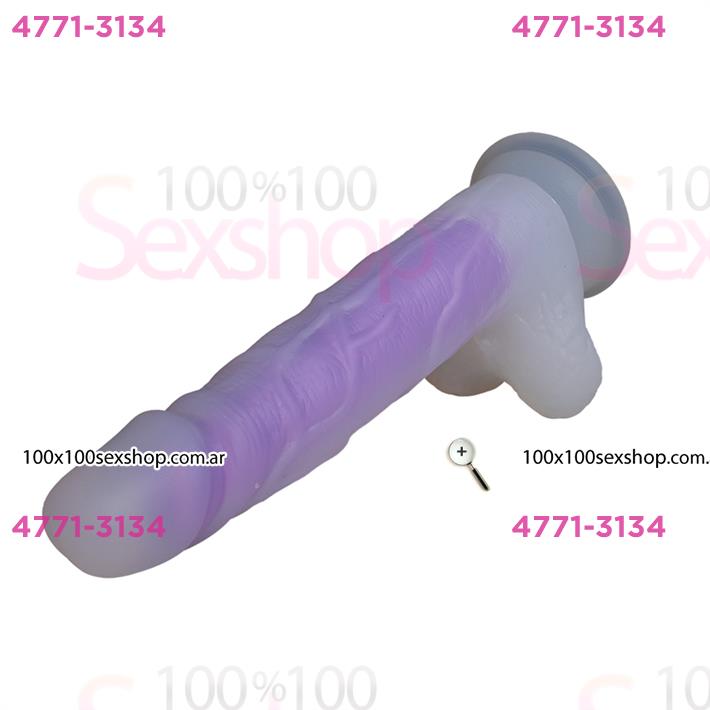 Dildo de Silicona Luminoso 19 cm – Brilla en la Oscuridad