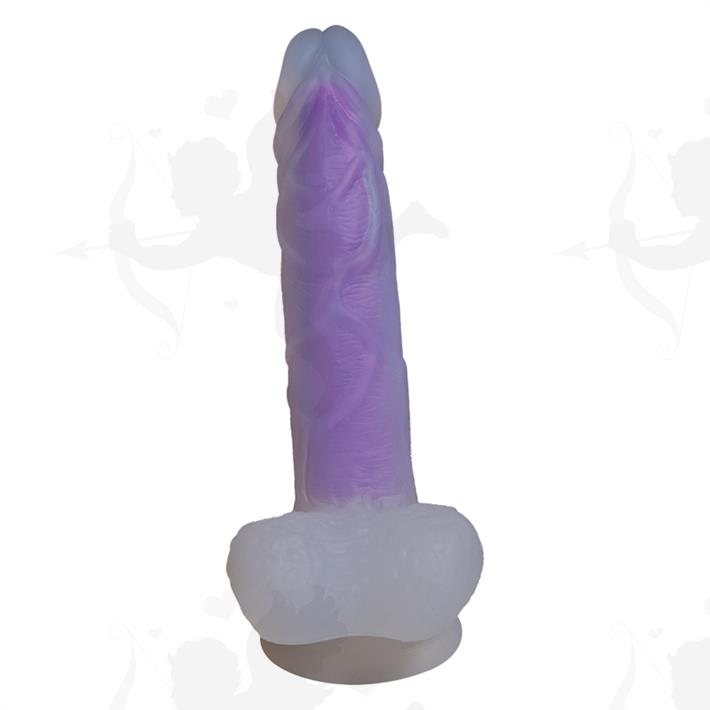 Dildo de Silicona Luminoso 19 cm – Brilla en la Oscuridad