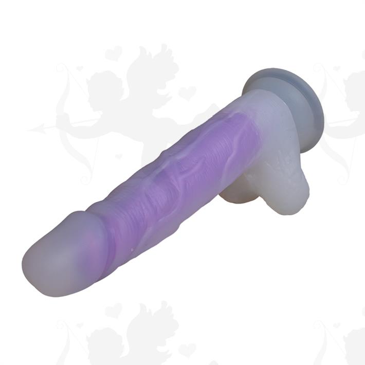 Dildo de Silicona Luminoso 19 cm – Brilla en la Oscuridad
