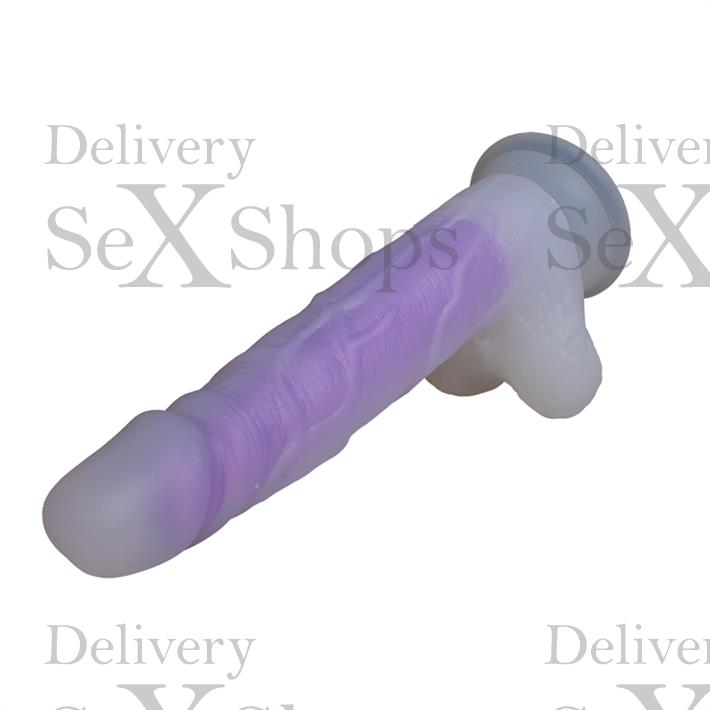 Dildo de Silicona Luminoso 19 cm – Brilla en la Oscuridad