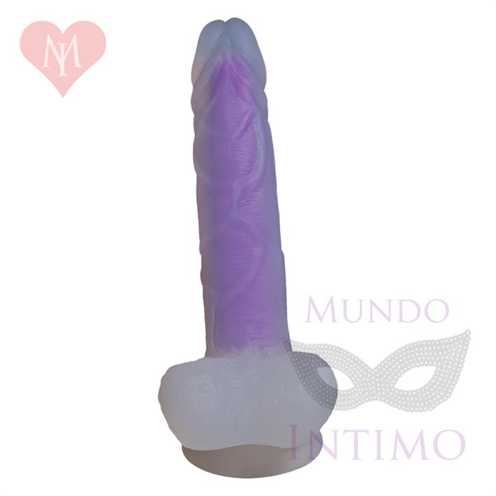 Dildo de Silicona Luminoso 19 cm – Brilla en la Oscuridad