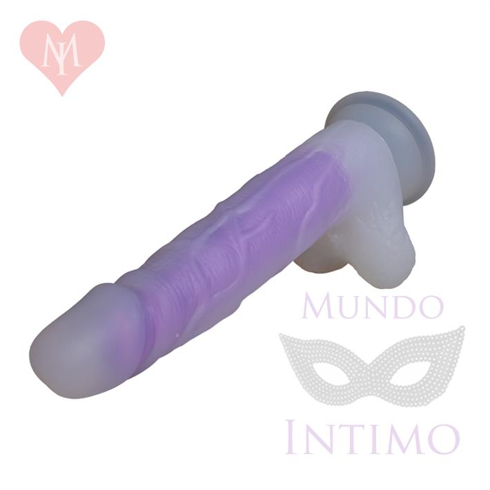 Dildo de Silicona Luminoso 19 cm – Brilla en la Oscuridad