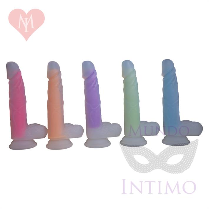Dildo de Silicona Luminoso 19 cm – Brilla en la Oscuridad