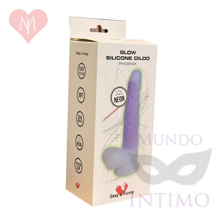 Dildo de Silicona Luminoso 19 cm – Brilla en la Oscuridad