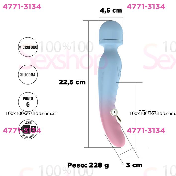 Doble vibrador microfono y estimulacion punto G
