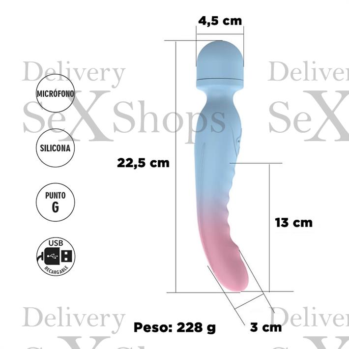 Doble vibrador microfono y estimulacion punto G Doble vibrador microfono y estimulacion punto G