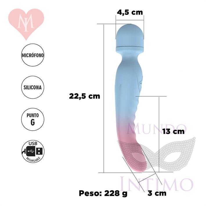  Doble vibrador microfono y estimulacion punto G 