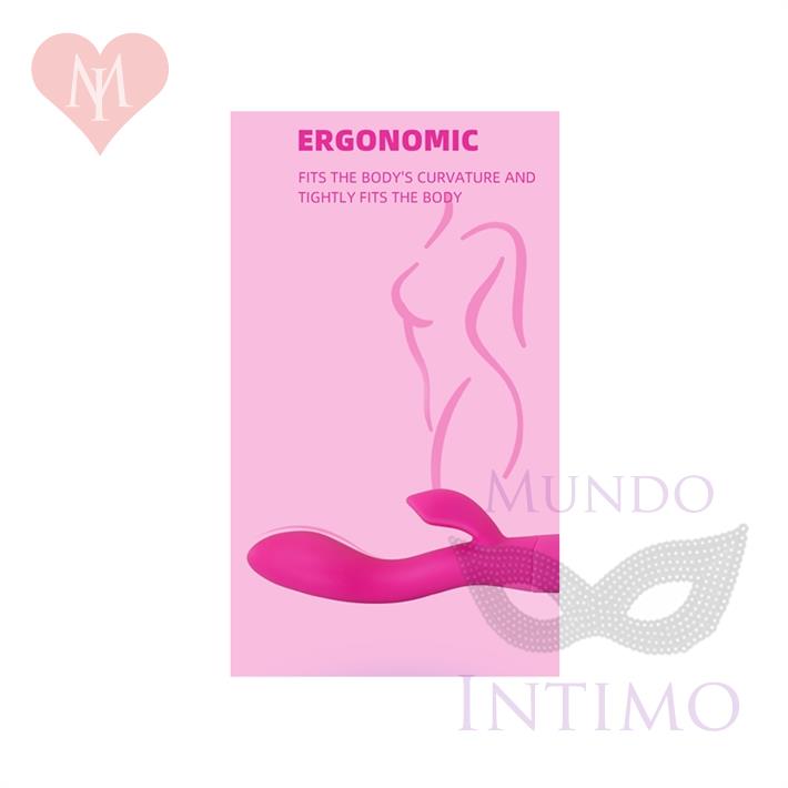 Chamaeleon : Vibrador con estimulador de clitoris y 10 modos de vibracion y 5 velocidades