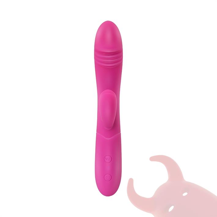 Pegasus : Vibrador de punto G con estimulador y 10 funciones de vibracion y 5 velocidades