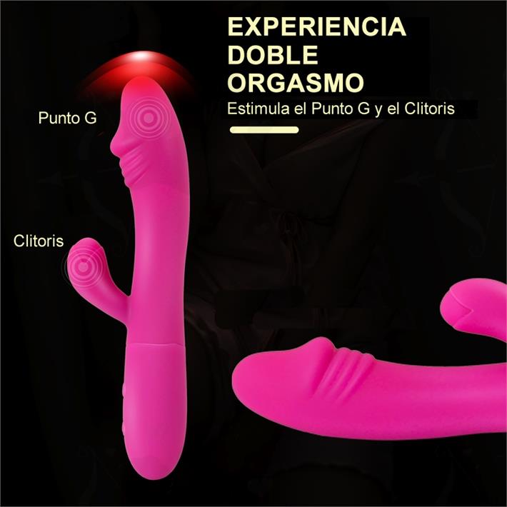 Cód: SS-SF-50083 - Pegasus : Vibrador de punto G con estimulador y 10 funciones de vibracion y 5 velocidades - $ 59500