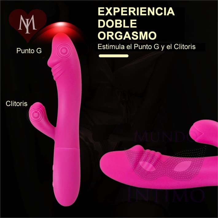 Pegasus : Vibrador de punto G con estimulador y 10 funciones de vibracion y 5 velocidades