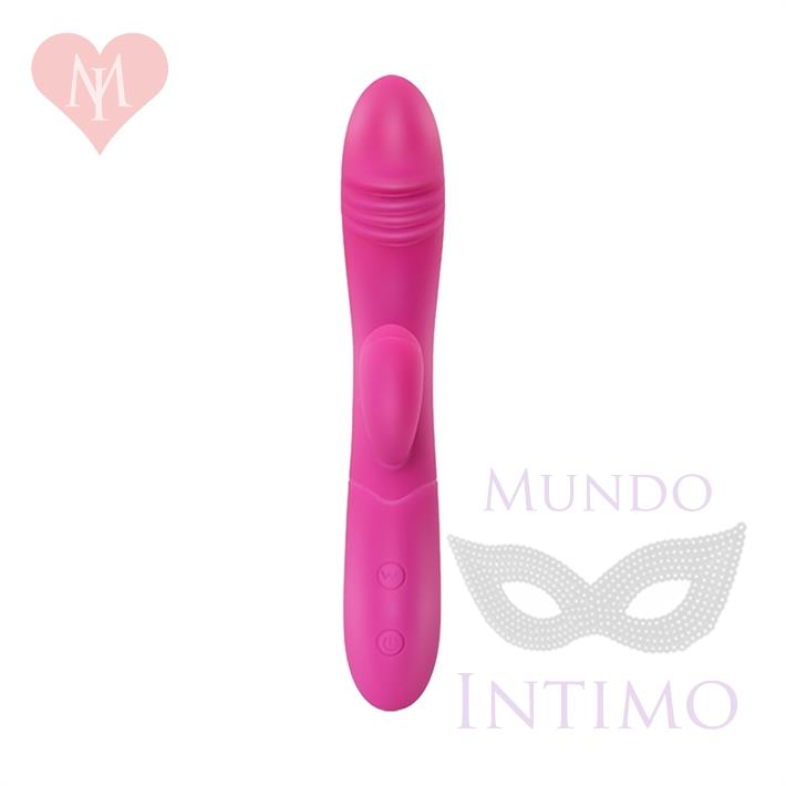 Pegasus : Vibrador de punto G con estimulador y 10 funciones de vibracion y 5 velocidades