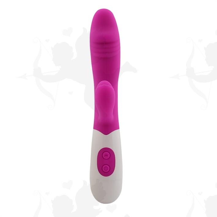 Capricornus : Vibrador con estimulador de clitoris con 10 funciones de vibracion