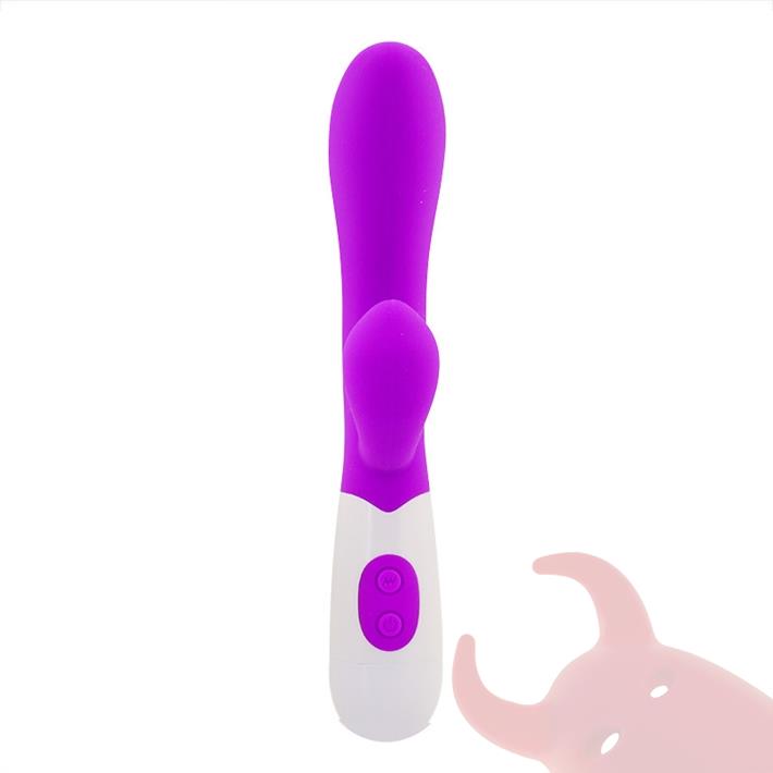 Leo : Vibrador de punto G con estimulador de clitoris con 10 funciones de vibracion