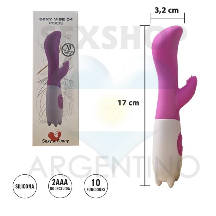 Piscis : Vibrador y estimulador de clitoris con 10 modos de vibracion