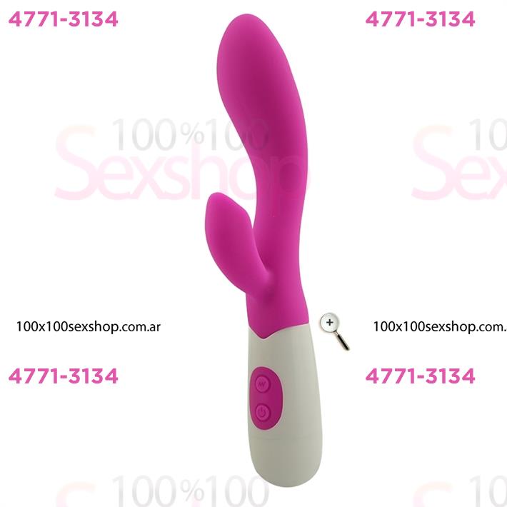 Columba : Vibrador de punto G con estimulador y 10 funciones de vibracion