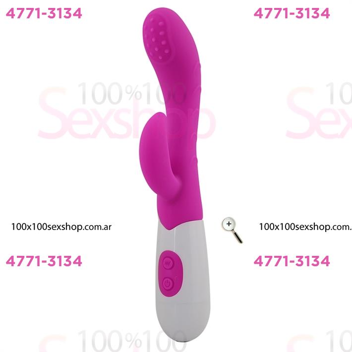 Scorpius : Vibrador de punto G con estimulador y 10 funciones de vibracion