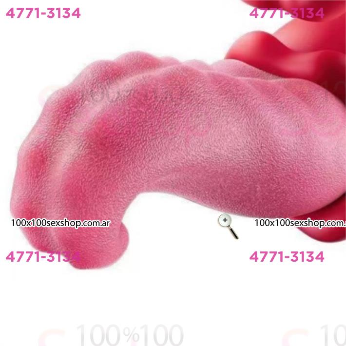 Vibrador doble con forma de lengua