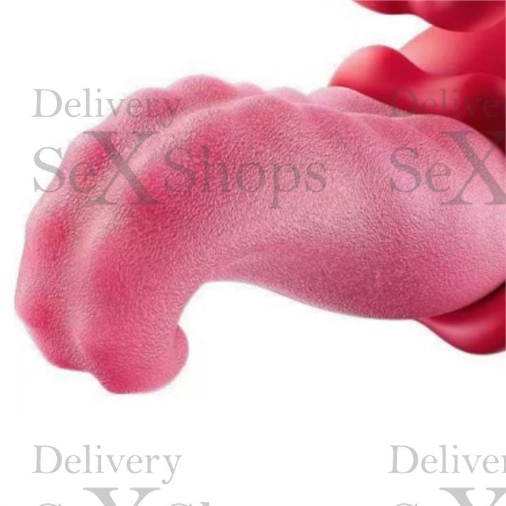 Vibrador doble con forma de lengua