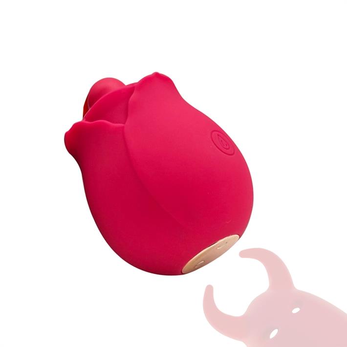 Estimulador con forma de rosa para el clitoris