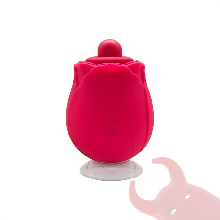 Estimulador con forma de rosa para el clitoris