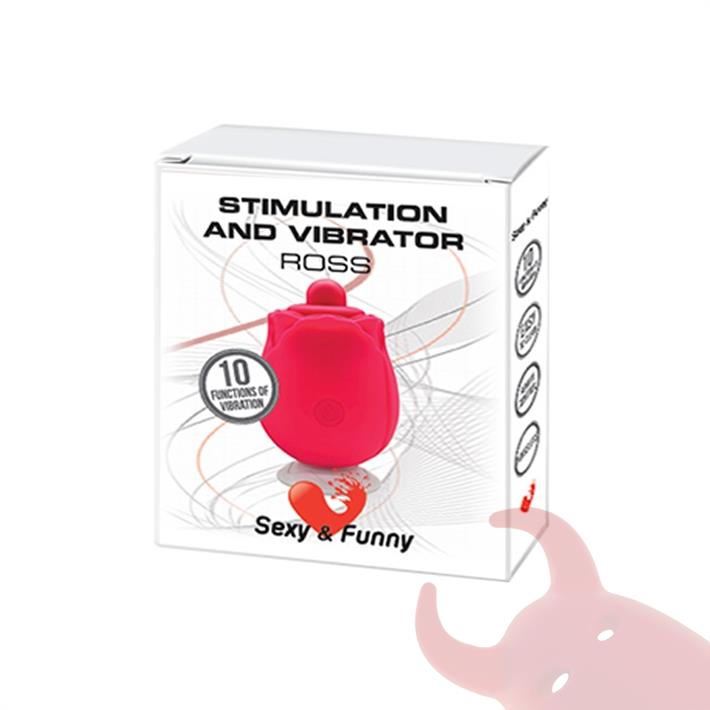 Estimulador con forma de rosa para el clitoris